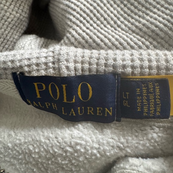 #21 VINTAGE RALPH LAUREN Big & Tall Fleece Full-Zip Hoodie thick (LT) - Picture 14 of 15